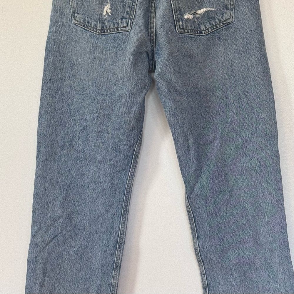 Agolde 90’s High Rise Loose Fit Raw Hem Jeans in Isolate Sz 26 - Picture 8 of 12
